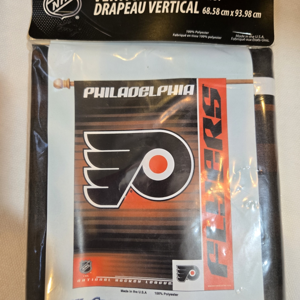 Wincraft Philadelphia Flyers Vertical Flag Banner Indoor Outdoor 27" x 37" Sport